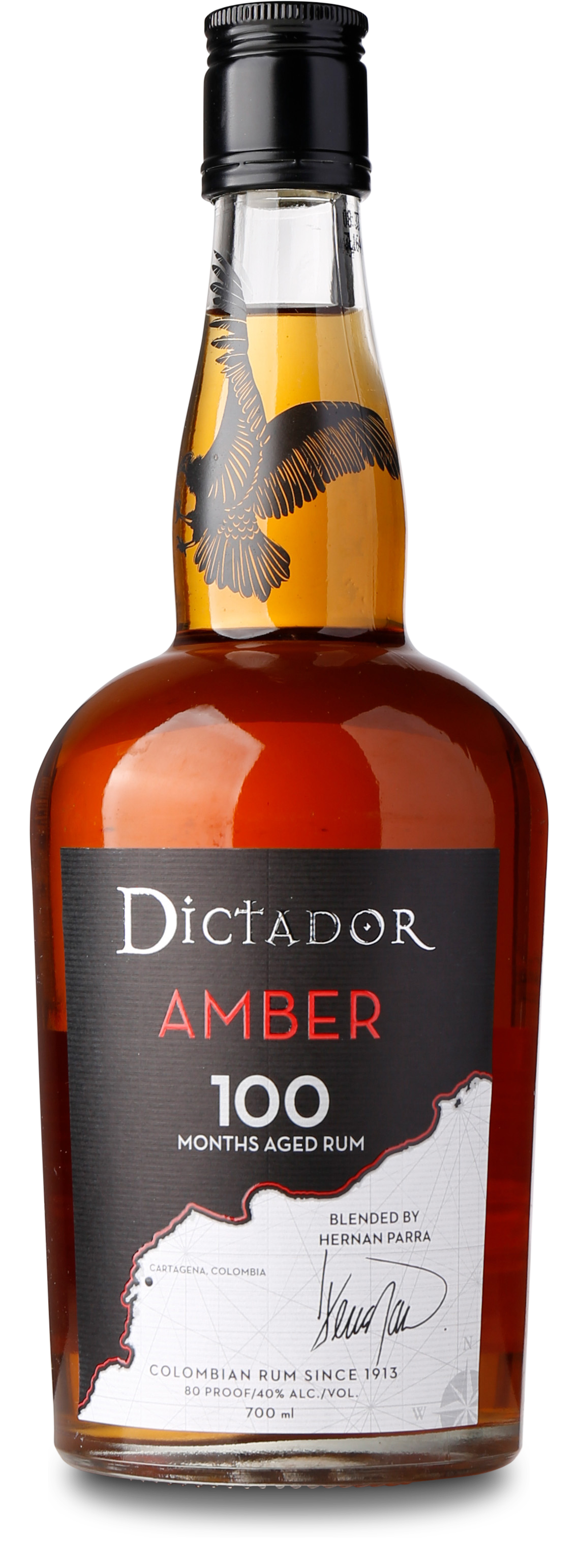 Dictador Amber 100 Month Aged 40%, 70 cl, Dictador